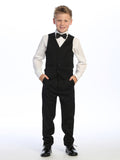 Classic Black Boys’ Tuxedo Set – Formal Suit for Special Occasions