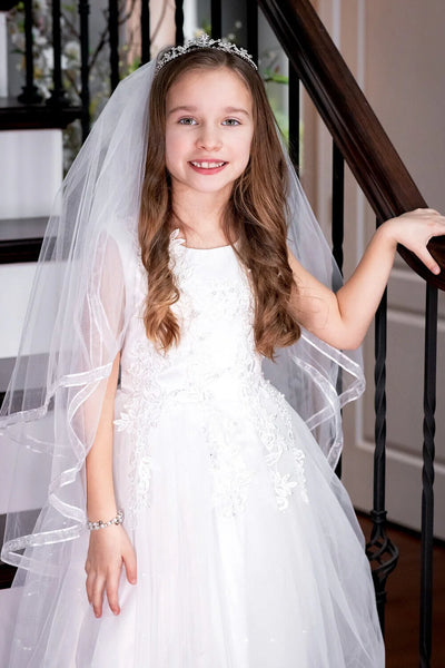 The Bria First Communion Crystal Tiara Headband