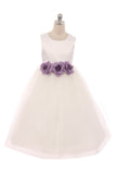 Satin Tulle Flower Girl Dress And Party Dress For Girls