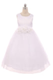 Satin Tulle Flower Girl Dress And Party Dress For Girls