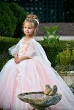 Beautiful Flower Girl Pageant Communion Dress Baby Christening Gown