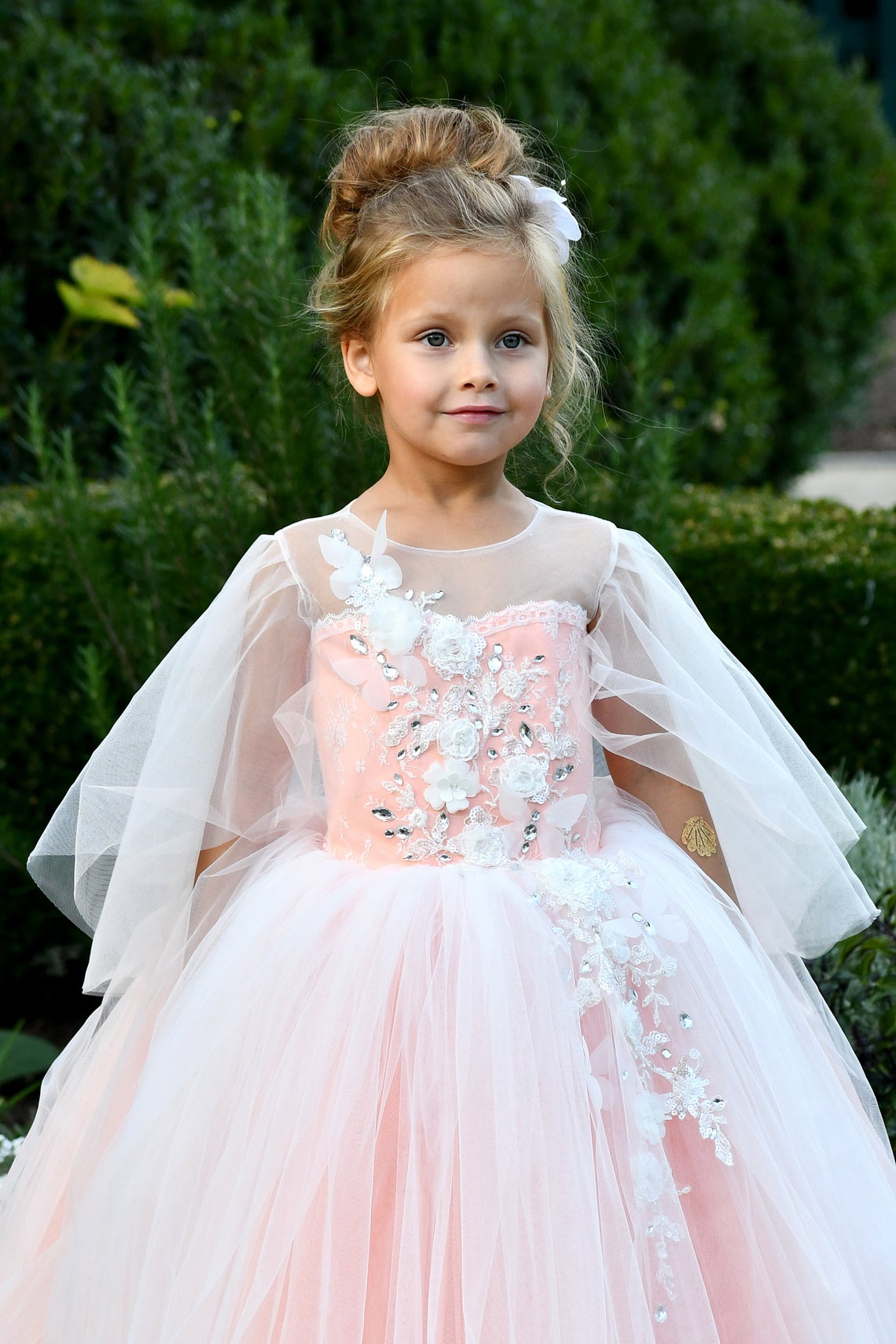 Beautiful Flower Girl Pageant Communion Dress Baby Christening Gown