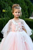 Beautiful Flower Girl Pageant Communion Dress Baby Christening Gown