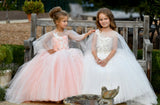 Beautiful Flower Girl Pageant Communion Dress Baby Christening Gown