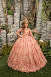 Serenadia Blush Pink Couture Dress – Girls' Luxury Gown