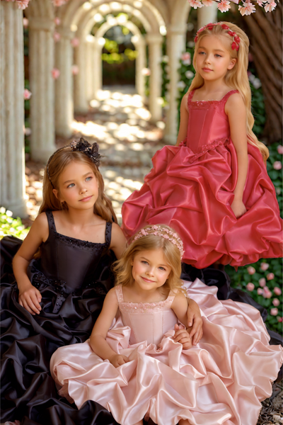 Fleur Royale Girls Short Pageant Dress | Pentelei Couture