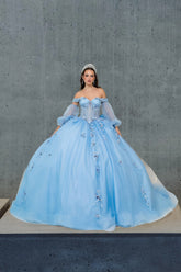 Celestelle Frost Blue Quinceañera Gown – Blush Kids