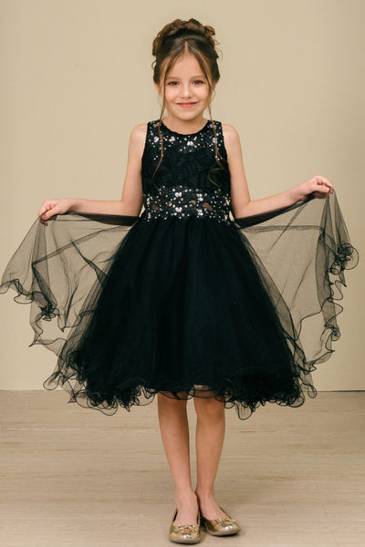 Skylar Aqua Lace Party Dress | Girls Pageant & Birthday Dress