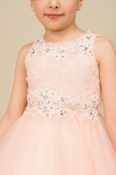 Skylar Aqua Lace Party Dress | Girls Pageant & Birthday Dress