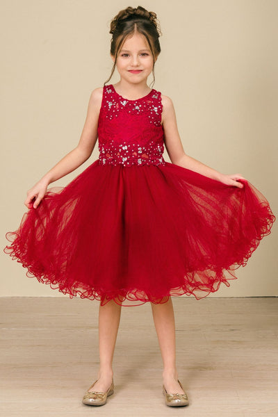 Skylar Aqua Lace Party Dress | Girls Pageant & Birthday Dress