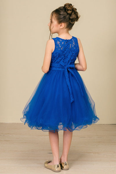 Skylar Aqua Lace Party Dress | Girls Pageant & Birthday Dress