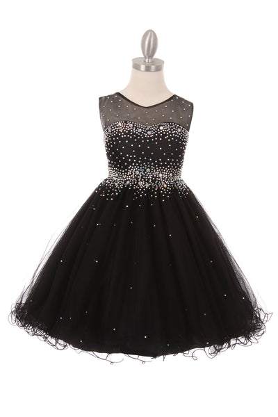 Girls Pageant Dress Affordable Party Dress Illusion Neck Blush Collection