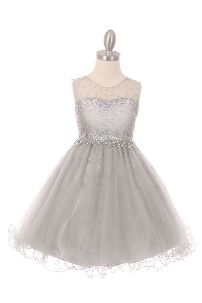 Girls Pageant Dress Affordable Party Dress Illusion Neck Blush Collection