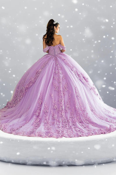 Liliane Frost Lilac Quinceañera Gown – Embroidered Ballgown Dress