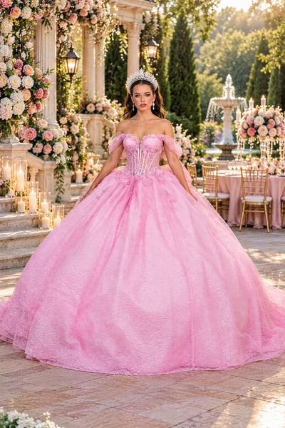 Marcella Sparkle Quinceañera Ball Gown | Queen Collection