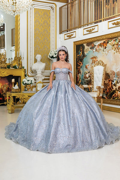 Luxury Quinceañera Ball Gown with Corset | Queen Collection