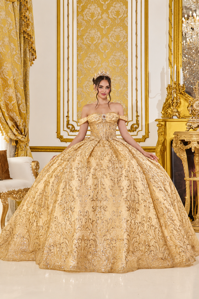 Luxury Quinceañera Ball Gown with Corset | Queen Collection