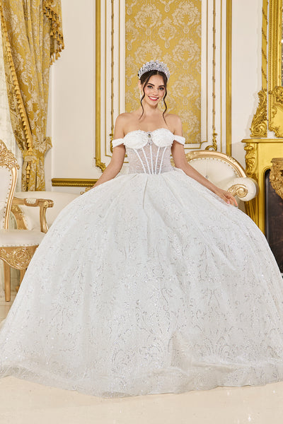 Luxury Quinceañera Ball Gown with Corset | Queen Collection