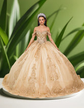 Aurielle Royale Gold Quinceañera Gown – Elegant Ballgown Dress