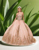 Marisella Quinceañera Ball Gown | Lilac Floral Dress for Sweet 15