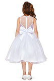 Girls Communion & Flower Girl Dress with Bow