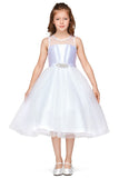 Girls Communion & Flower Girl Dress with Bow