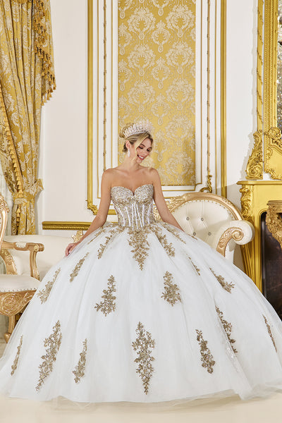 Regal Embroidered Quinceañera Ball Gown | Sweet 16 Dress