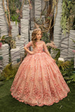 Serenadia Blush Pink Couture Dress – Girls' Luxury Gown