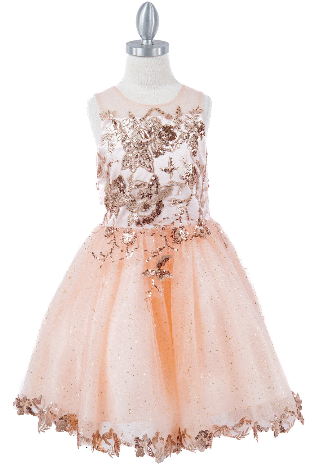 Glitter Tulle Flower Girl Pageant Party Short Tulle Special Occasion Dress