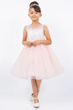 Elegant Blush Pink Flower Girl Dress – Birthday & Party Ready