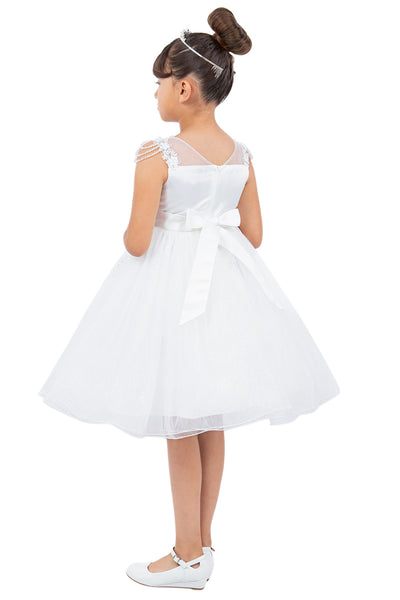 Elegant Blush Pink Flower Girl Dress – Birthday & Party Ready