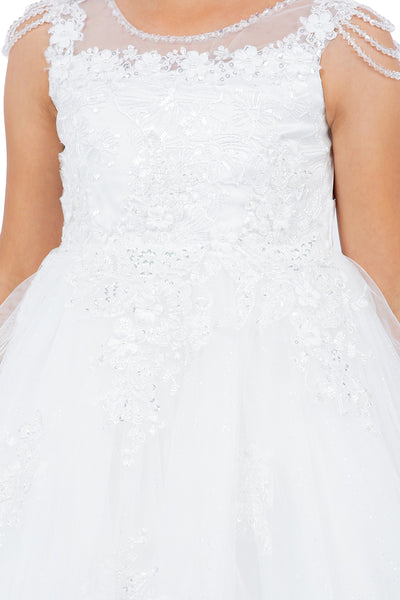 Elegant Blush Pink Flower Girl Dress – Birthday & Party Ready