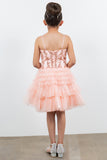 Blush Princess Layered Party Dress – Perfect for Birthdays & Pageants