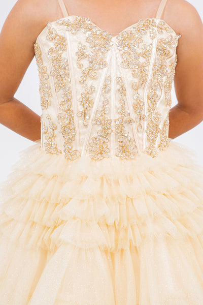 Blush Princess Layered Party Dress – Perfect for Birthdays & Pageants