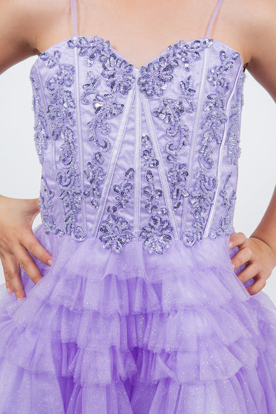 Blush Princess Layered Party Dress – Perfect for Birthdays & Pageants