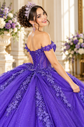Queen Collection Purple Quinceañera Ball Gown