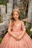 Serenadia Blush Pink Couture Dress – Girls' Luxury Gown