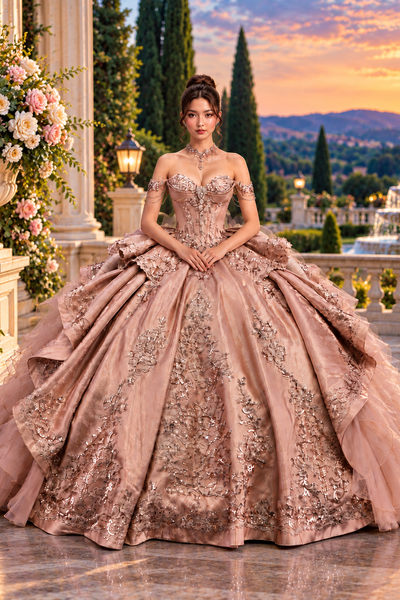 Cressida Luxury Quinceañera Ball Gown | Queen Collection