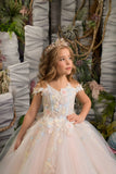 Maribella Fleur Girls Pastel Couture Pageant Special Occasion Gown