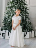 Serenelle Grace Communion Couture Dress for Girls | Blush Kids