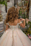 Maribella Fleur Girls Pastel Couture Pageant Special Occasion Gown