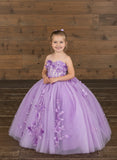 Girls Glitter Tulle Corset Pageant Ballgown