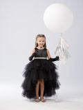The Makayla Ruffled Tulle Girls Dress | Blush Kids