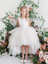 The Makayla Ruffled Tulle Girls Dress | Blush Kids