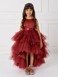 The Makayla Ruffled Tulle Girls Dress | Blush Kids