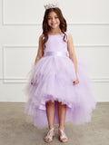The Makayla Ruffled Tulle Girls Dress | Blush Kids