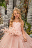 Primrose Étoile Gown – Pink Couture Flower Girl & Pageant Dress