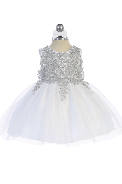 Baby Party Special Occasion Pageant Dress With Tulle Skirt