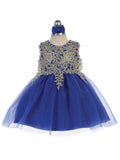 Baby Party Special Occasion Pageant Dress With Tulle Skirt