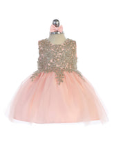 Baby Party Special Occasion Pageant Dress With Tulle Skirt